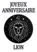 Lion : Célébration étoilée pour un anniversaire